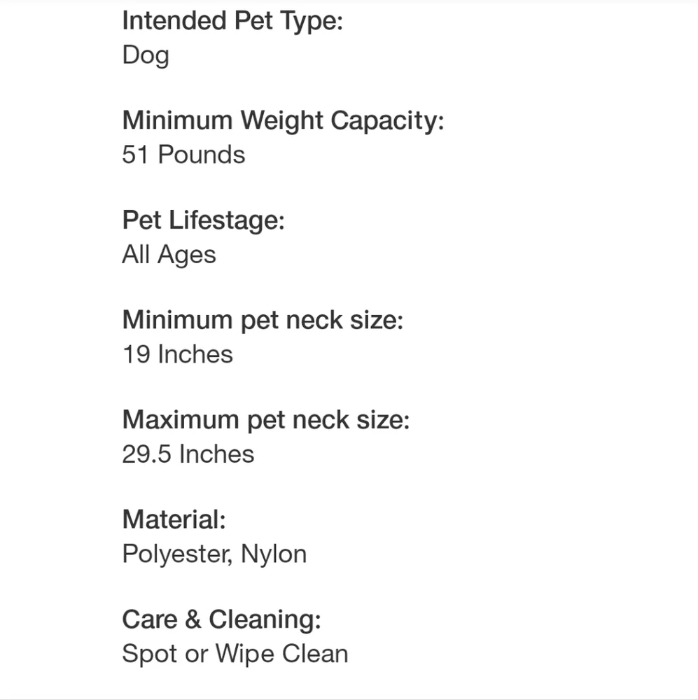 Boot & Barkley Backpack Dog Harness - Large
